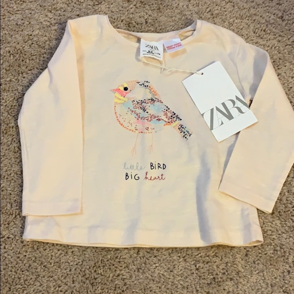 Zara baby girl long sleeved tee